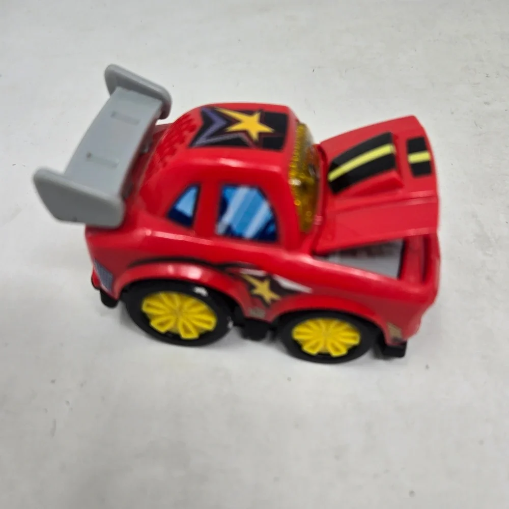VTech Go Go Smart Wheels Vehicle Lot Tow Truck Race Car Hot Rod 4 Piece Set